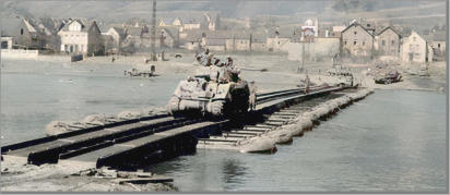 von der Eifel ber de Mosel in den Hunsrck am 15.3.1945