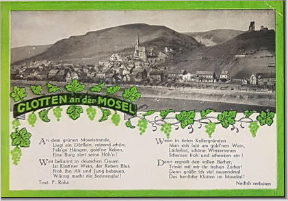 Weinetikett aus den 50er Jahren