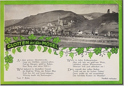 Weinetikett aus den 50er Jahren